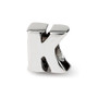 Sterling Silver Reflections Letter K Bead