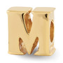 Sterling Silver Gold-plated Reflections Letter M Bead