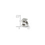Sterling Silver Reflections Letter S Bead