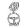 SS Ant LogoArt NASCAR #48 Jimmie Johnson Dangle Steering Wheel Bead