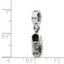 Sterling Silver Reflections Baby Shoe Dangle Bead