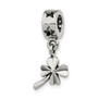 Sterling Silver Reflections 4-leaf Clover Dangle Bead