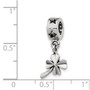 Sterling Silver Reflections 4-leaf Clover Dangle Bead