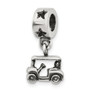 Sterling Silver Reflections Golf Cart Dangle Bead