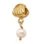 Sterling Silver GP Reflections Shell FW Cultured Pearl Dangle Bead