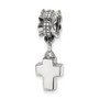 Sterling Silver Reflections Cross Ash Dangle Bead