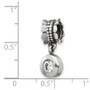 Sterling Silver Reflections CZ Round Dangle Bead