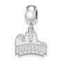 Sterling Silver Rh-plated LogoArt Baylor University Small Dangle Bead