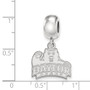 Sterling Silver Rh-plated LogoArt Baylor University Small Dangle Bead