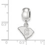 Sterling Silver Rh-plated LogoArt The Citadel XS Dangle Bead Charm