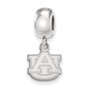 Sterling Silver Rh-plated LogoArt Auburn University XS Dangle Bead Charm