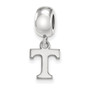 Sterling S. Rh-p LogoArt University of Tennessee XS Dangle Bead Charm