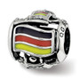 Sterling Silver Reflections Enameled Germany Theme Bead