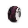 Sterling Silver Reflections Purple Magnesite Stone Bead