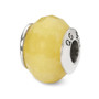 Sterling Silver Reflections Yellow Quartz Stone Bead