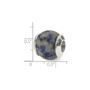 Sterling Silver Reflections Sodalite Stone Bead