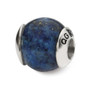 Sterling Silver Reflections Lapis Stone Bead