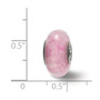 Sterling Silver Reflections Clear & Pink Sparkle Glass Bead