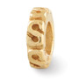 Sterling Silver Gold-plated Reflections Swirl Spacer Bead