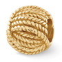 Sterling Silver Gold-plated Reflections Ball of Yarn Bead