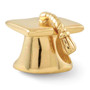 Sterling Silver Gold-plated Reflections Graduation Cap Bead