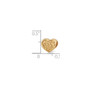 Sterling Silver Gold-plated Reflections Scroll Heart Bead