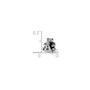 Sterling Silver Reflections Kids Letter A Bead