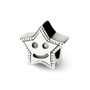 Sterling Silver Reflections Kids Smiley Star Bead