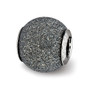 Sterling Silver Reflections Grey Laser Cut Bead