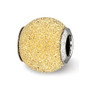 Sterling Silver Reflections Gold-plated Laser Cut Bead