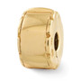 Sterling Silver Gold-plated Reflections Hinged Clip Bead