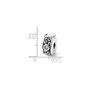 Sterling Silver Reflections Hinged CZ & Dots Clip Bead