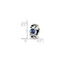 Sterling Silver Reflections Sept Swarovski Crystal Birthstone Bead