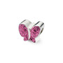 Sterling Silver Reflections Pink Swarovski Crystal Butterfly Bead