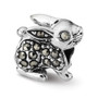 Sterling Silver Reflections Marcasite Rabbit Bead