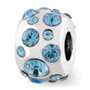 Sterling Silver Reflections March Swarovski Crystal Bead