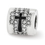 Sterling Silver Reflections Crystals from Swarovski Faith/Cross Bead