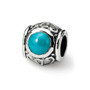 Sterling Silver Reflections Turquoise Bead