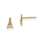 14k Madi K Kids CZ Eiffel Tower Post Earrings