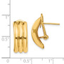 14k Omega Post Earrings