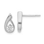 Sterling Silver CZ Post Earrings