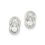 Sterling Silver CZ Post Earrings