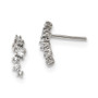 Sterling Silver CZ Post Earrings