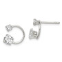 Sterling Silver CZ Post Earrings