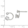 Sterling Silver CZ Post Earrings