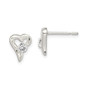 Sterling Silver CZ Post Earrings