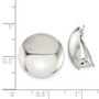 Sterling Silver Non-Pierced 18mm Button Earrings