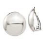 Sterling Silver Non-Pierced Button Earrings