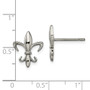 Titanium Fleur de lis Earrings