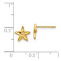 14K Diamond-cut Starfish Earrings